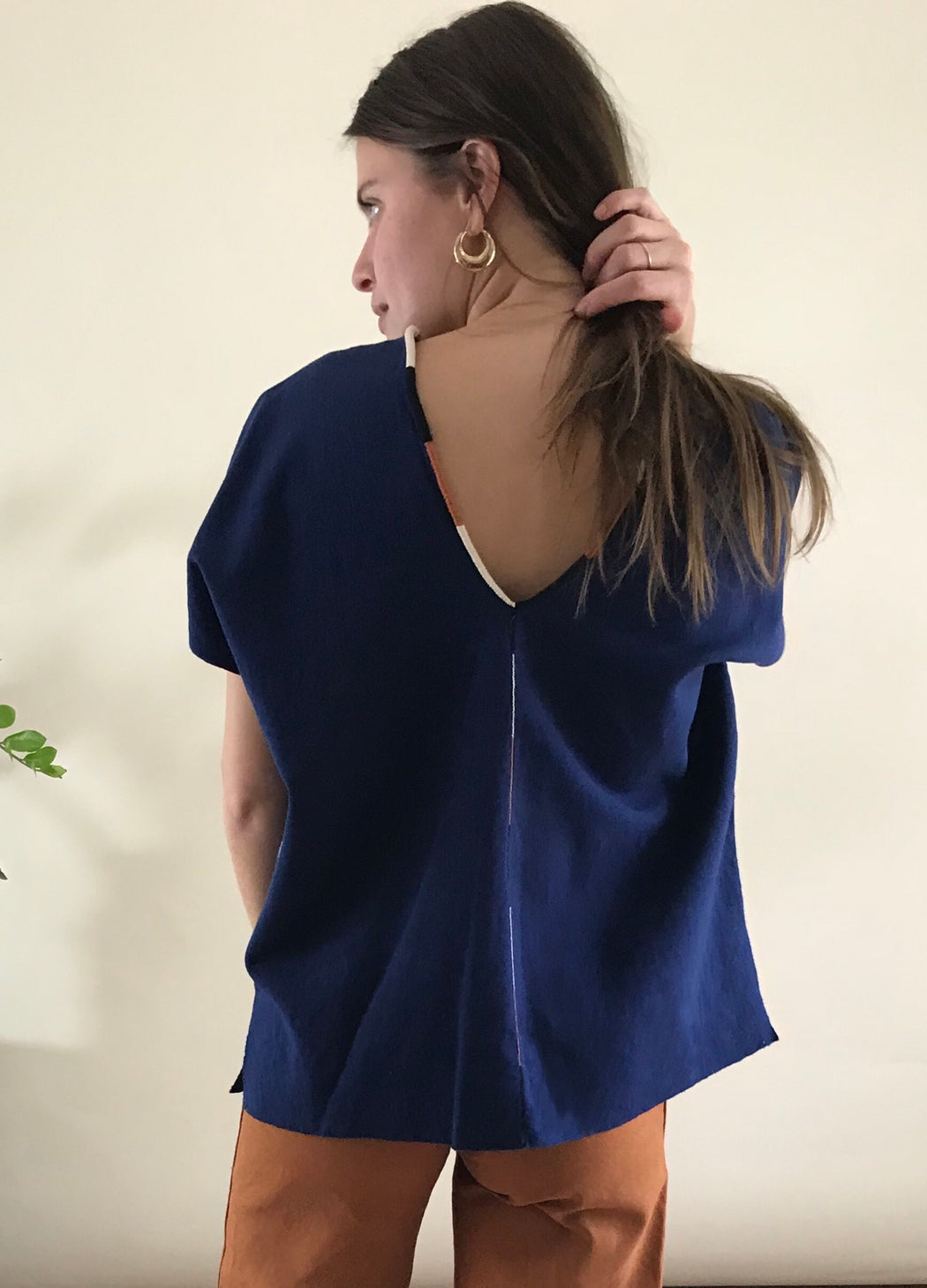 Ines Top Navy