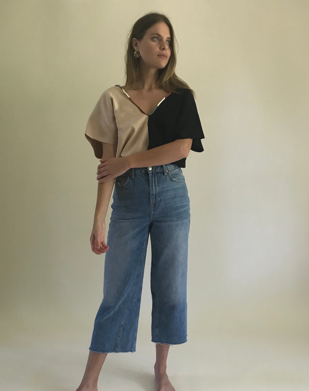 Agnes Top Nude & Black
