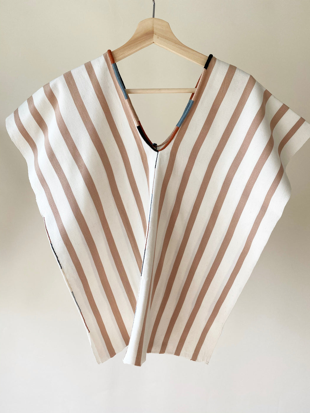 Alma Top Natural & Nude Stripe