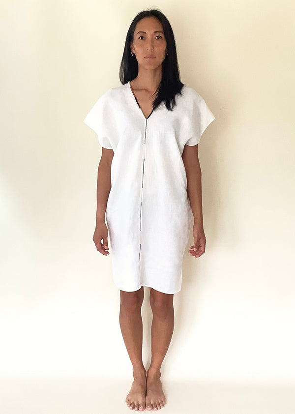 Brisas Dress White Linen