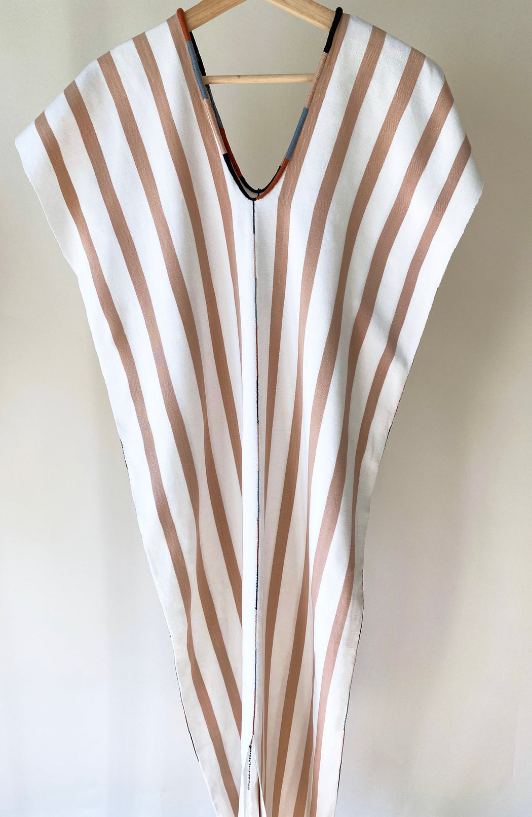 Alma Dress Nude & Natural Stripes