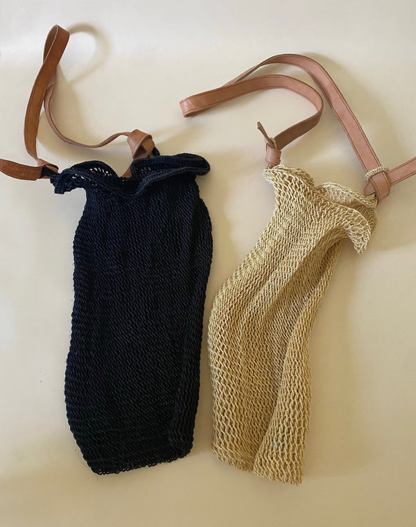 Black Fishnet Handbag