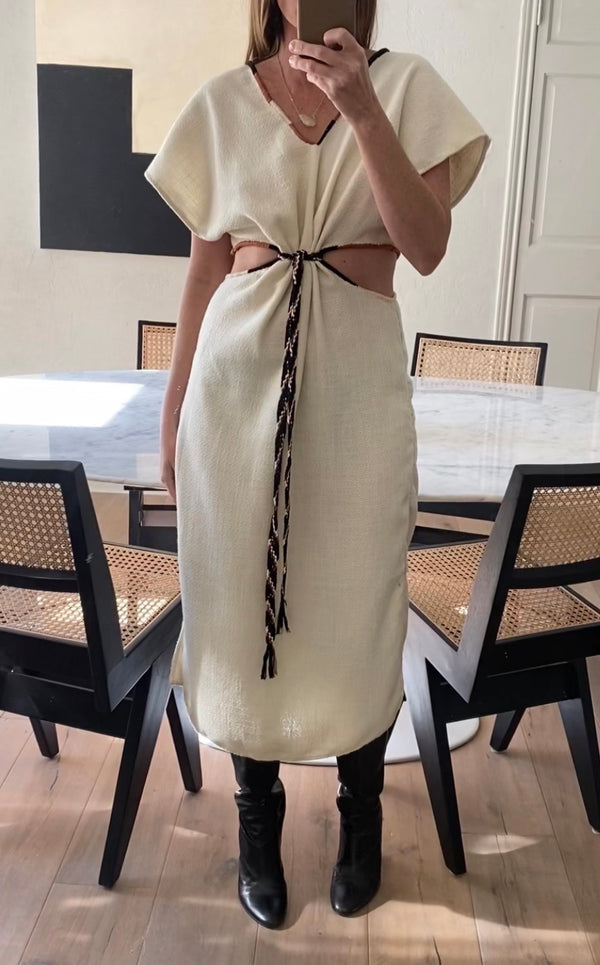 Cecille Dress in Ivory Boucle / SOLD OUT